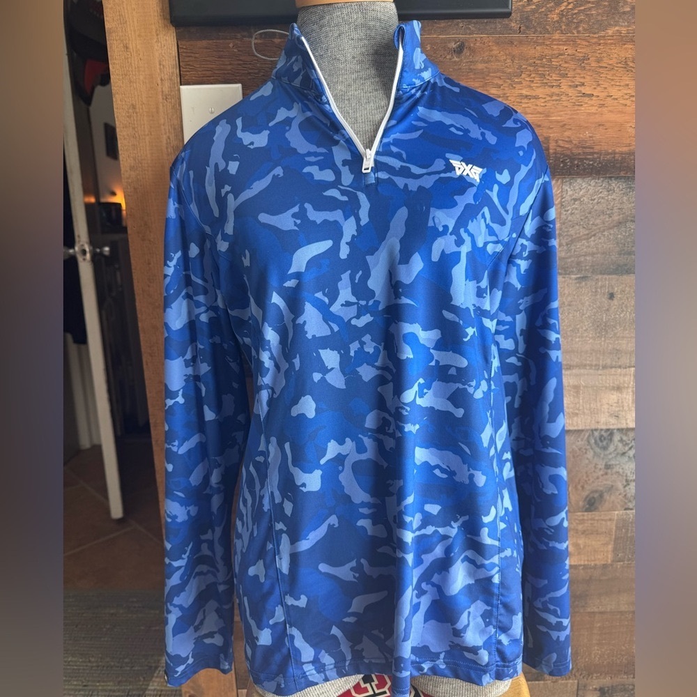 PXG Blue Camouflage Pullover